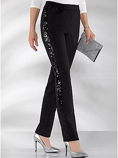 Sequin Side Stripe Pants product image (408884.BK.3.1_WithBackground)
