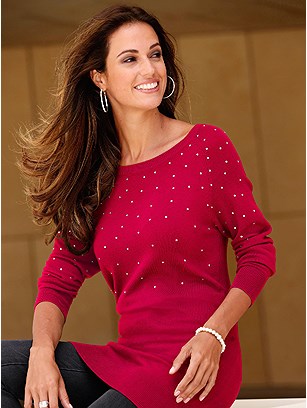 Embellished Sweater product image (409313.RD.2.1)