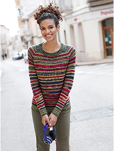 Multi Stripe Sweater product image (409887.OLMU.3.8_WithBackground)