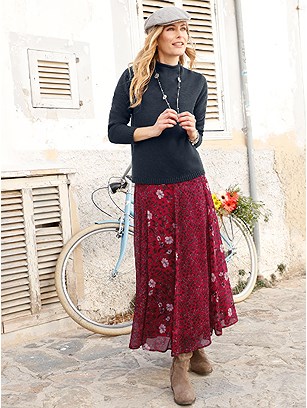 Flowy Floral Print Maxi Skirt product image (410062.WIMU.1.8_WithBackground)