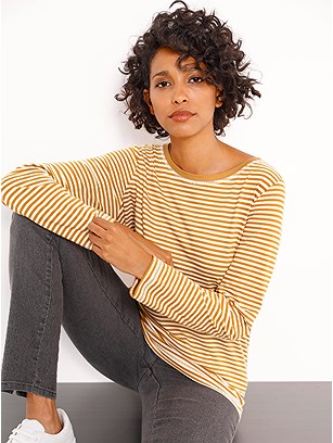 Essential Striped Long Sleeve Top product image (410966.DYST.1.1_WithBackground)