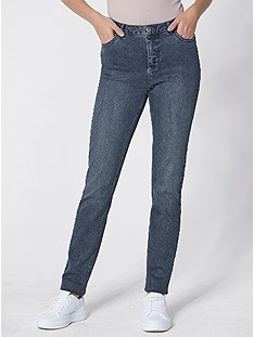 Shaped Waist Slim Fit Jeans product image (410969.BLUS.4.1_WithBackground)