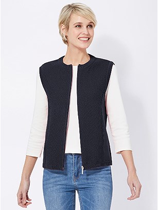 Zip Up Sweater Vest product image (411306.NV.3.12_WithBackground)