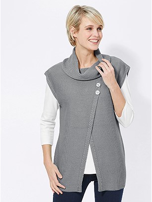 Double Layered Sleeveless Sweater product image (411547.SVGY.3.1_WithBackground)