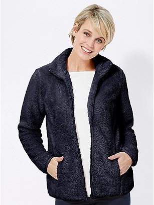 Plush Fleece Zip Cardigan product image (411554.NV.3.9_WithBackground)