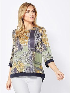 Patch Look Print Blouse product image (413275.DBMU.4.2)