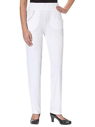 Embellished Pocket Pants product image (416143.WH.2.1_Ghost)