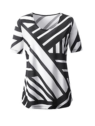 Stripe Pattern Top product image (417049.BWPA.1.1_Ghost)