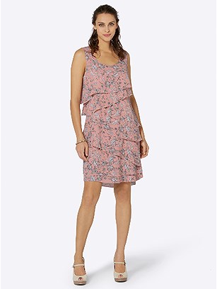 Floral Print A-Line Dress product image (417489.POMU.3.1_WithBackground)