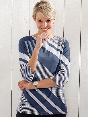 Diagonal Stripe Shirt product image (417855.NVST.11s)