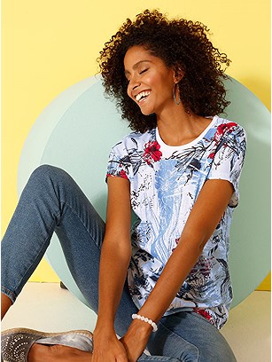 All Over Floral Dropped Shoulder Top product image (417943.WBPR.2.1_WithBackground)