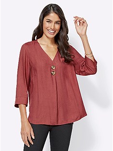 Flowing Mottled Look Blouse product image (418227.RU.4.1_WithBackground)