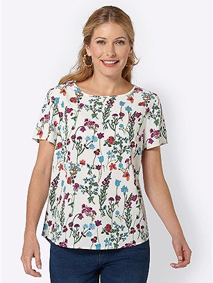 Rounded Hem Floral Blouse product image (419691.WHPR.3.1_WithBackground)
