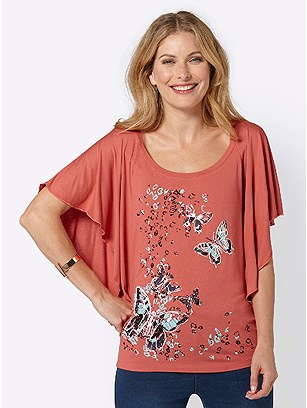 Butterfly Motif Top product image (419767.COMU.3.1_WithBackground)