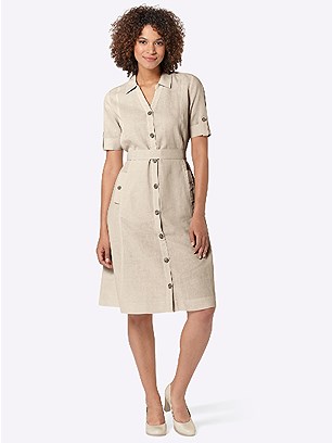 Short Sleeve Shirt Dress product image (421061.BE.3.1_WithBackground)