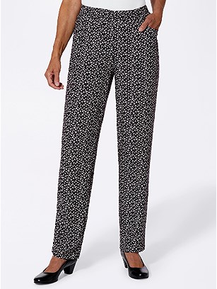 Elastic Waist Patterned Pants product image (422586.BKPA.3.13_WithBackground)