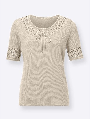 Short Sleeve Knitted Sweater product image (422940.SA.1.1_WithBackground)
