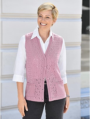 Ajour Knit Vest product image (423287.PURP.1.1_WithBackground)