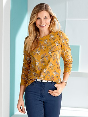 Long Sleeve Floral Top product image (427414.OCPR.2.M)