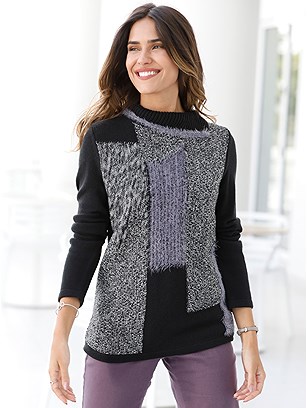 Soft Texture Mix Sweater product image (427446.BKMU.2.M)