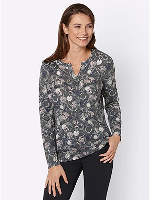 Long Sleeve Circle Print Top product image (427928.MVPR.3.10_WithBackground)