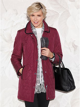 Faux Leather Piping Quilted Jacket product image (428771.BORD.1.P)