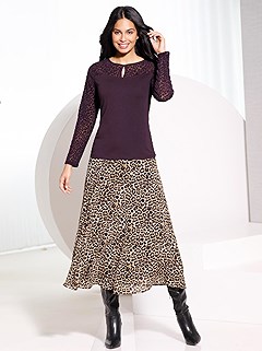 Leopard Maxi Skirt product image (428943.ABBE.1.11_WithBackground)