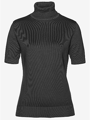 Short Sleeve Turtleneck Sweater product image (430777.BK.1.9_WithBackground)