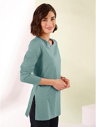 Long Side Vent Tunic product image (431540.JD.1.1_WithBackground)