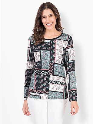 Patchwork Print Top product image (431902.TQMU.3.30_WithBackground)