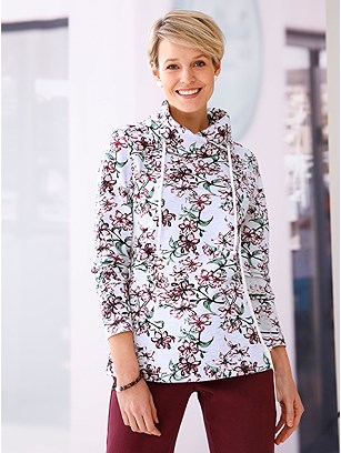 Floral Turndown Collar Top product image (432979.ECPR.1M)