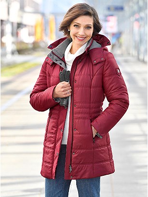 Long Puffer Jacket product image (433840.DKRD.1.8_WithBackground)