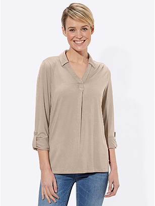 Open Shirt Collar Top product image (434658.TP.3.1_WithBackground)
