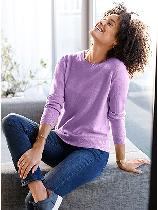 Round Neckline Sweater product image (434960.LI.1.6_WithBackground)