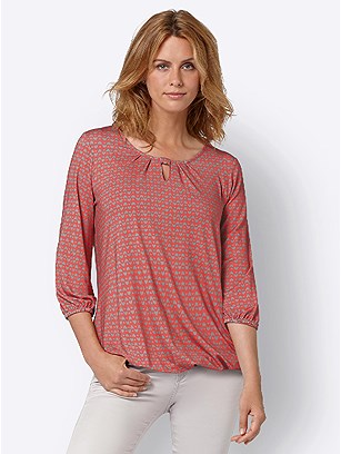 Heart Print Keyhole Top product image (438648.YLPR.3.1_WithBackground)
