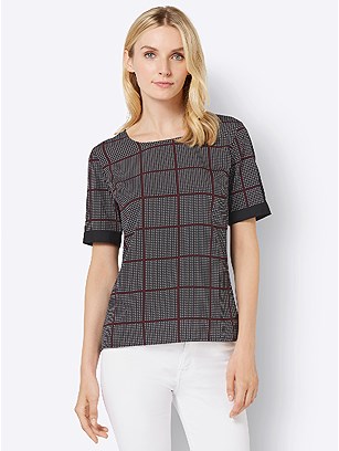 Check Print Blouse product image (438877.BWPR.3.8_WithBackground)