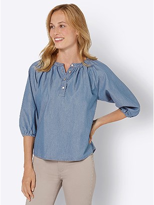 Denim Blouse product image (439282.FADE.3.1_WithBackground)