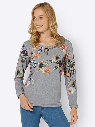 Floral Pattern Sweatshirt  product image (439290.LGPR.3.1_WithBackground)
