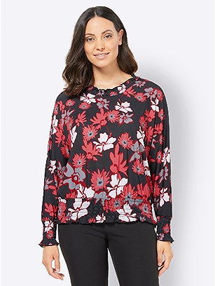 Floral Ruffle Hem Top product image (439575.ORMU.4.1_WithBackground)