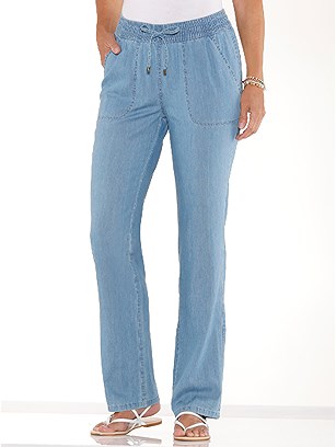 Drawstring Waist Jeans product image (439644.FADE.3.1_WithBackground)