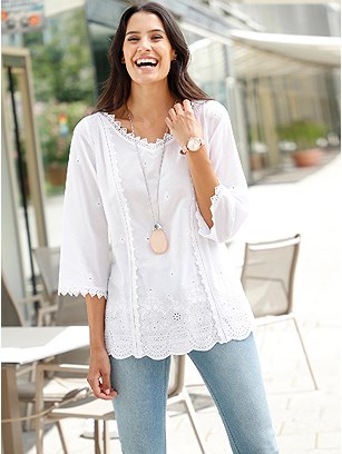 Airy Lace Detail Blouse product image (439880.WH.1.1_WithBackground)