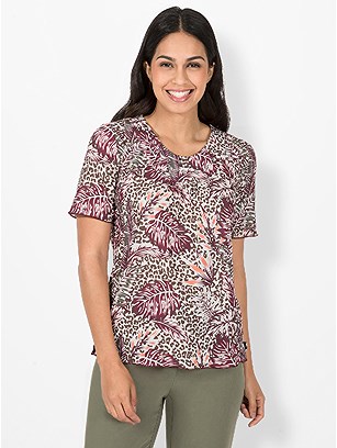 Tropical Leopard Print Top product image (440370.EBDP.1.13_WithBackground)