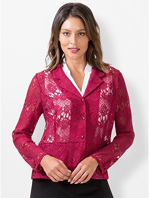 Floral Lace Blazer product image (441046.RB.3.1_WithBackground)