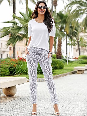 Striped Casual Pants product image (441391.GYST.2.1_WithBackground)