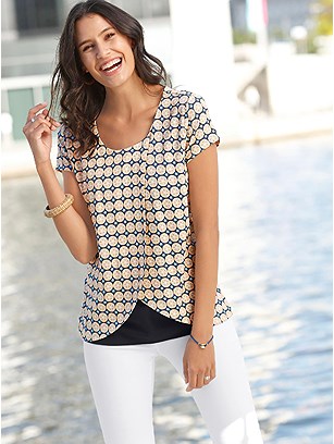 Printed Layered Look Top product image (441584.APWH.2.8_WithBackground)