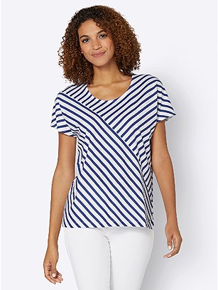 Stripe Mix Tee product image (441708.RYWH.3.8_WithBackground)
