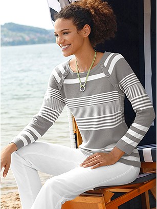 Stripe Mix Sweater product image (441803.GYWH.1S)
