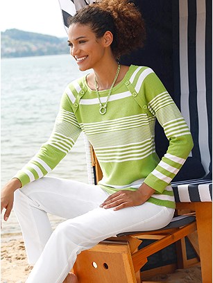 Stripe Mix Sweater product image (441803.KWWH.1.1_WithBackground)
