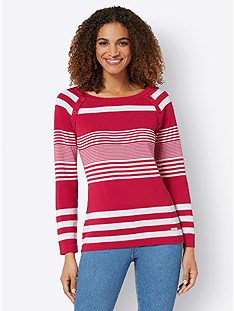 Stripe Mix Sweater product image (441803.RDWH.3.8_WithBackground)