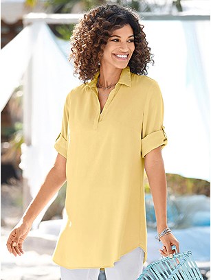 Collared Tab Sleeve Tunic product image (441811.YL.1S)